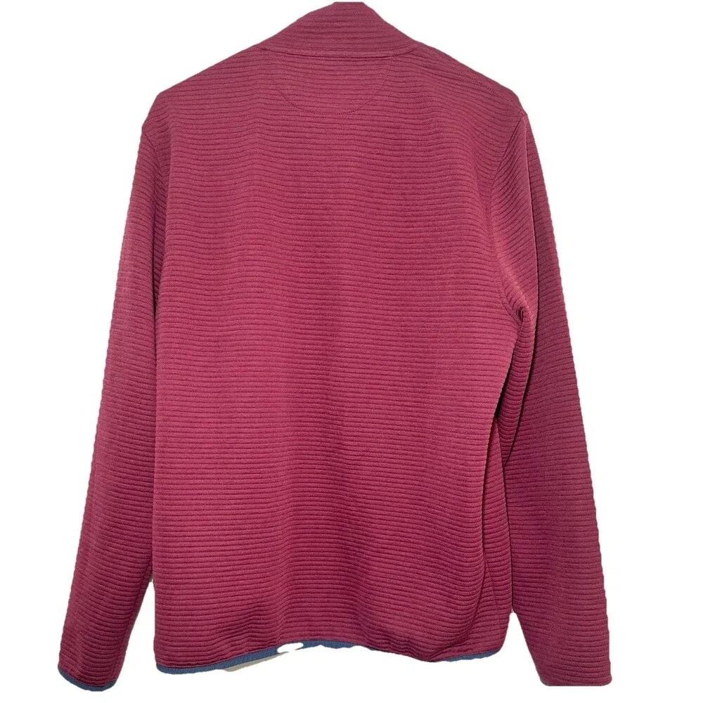 J.Crew Authentic Fleece Ribbed Snap Pullover Sweatshirt Men M